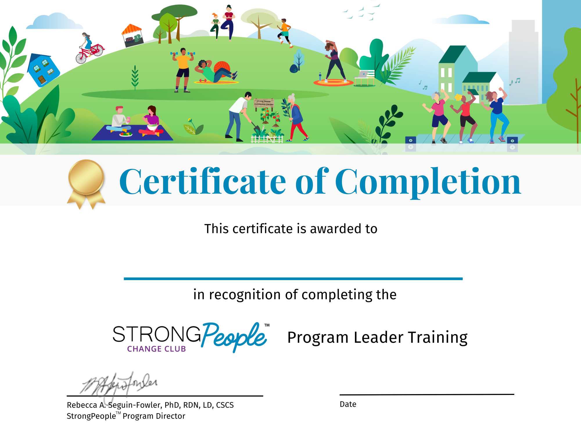 Certificate of Completion – StrongPeople